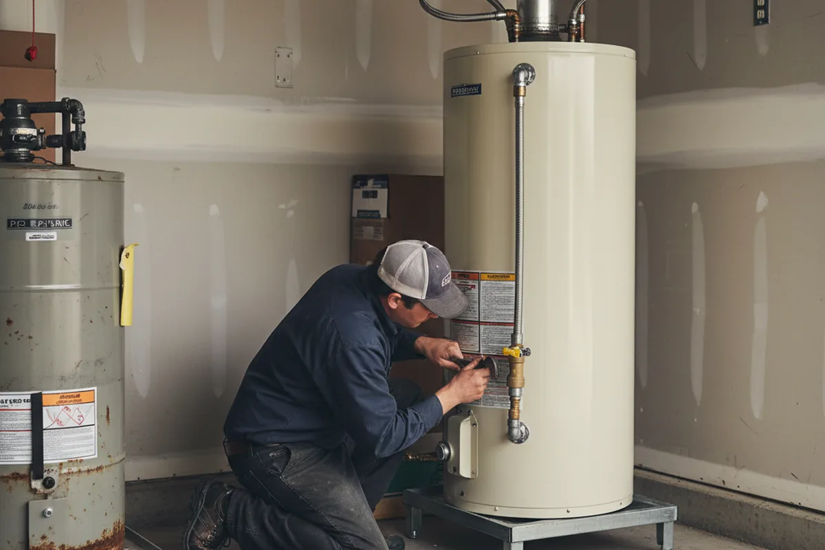 Water heater and shutoff valve replacement in Caldwell